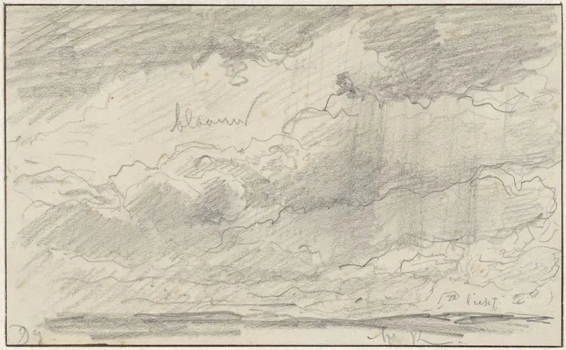 Studie van een wolkenlucht Wall Art by Willem Roelofs (I) - High-Resolution Digital Print