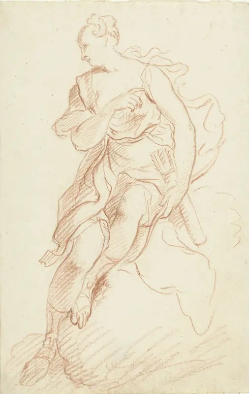 Studie van een zittende Diana Wall Art by Unknown - High-Resolution Digital Print