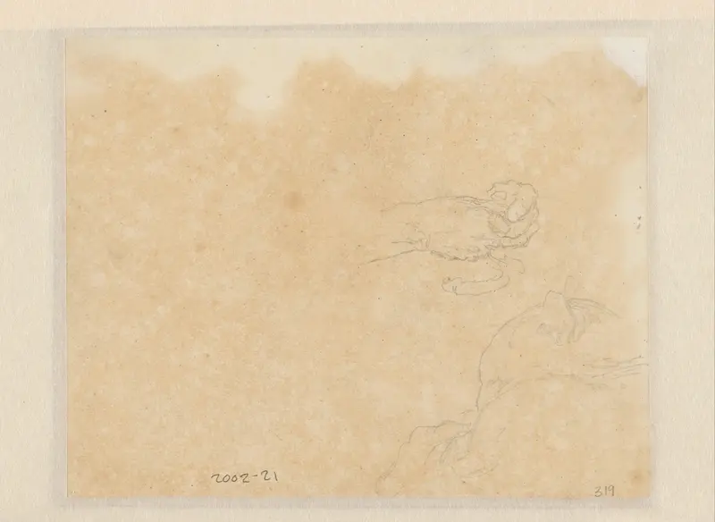 Studie van handen en een leeuwin (?) Wall Art by Matthijs Maris - High-Resolution Digital Print