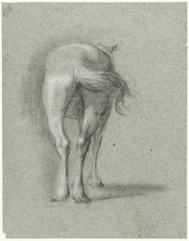 Studie van het achterlijf van een paard Wall Art by Moses ter Borch - High-Resolution Digital Print