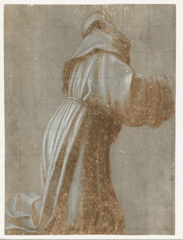 Studie van het habijt van een monnik Wall Art by Unknown - High-Resolution Digital Print