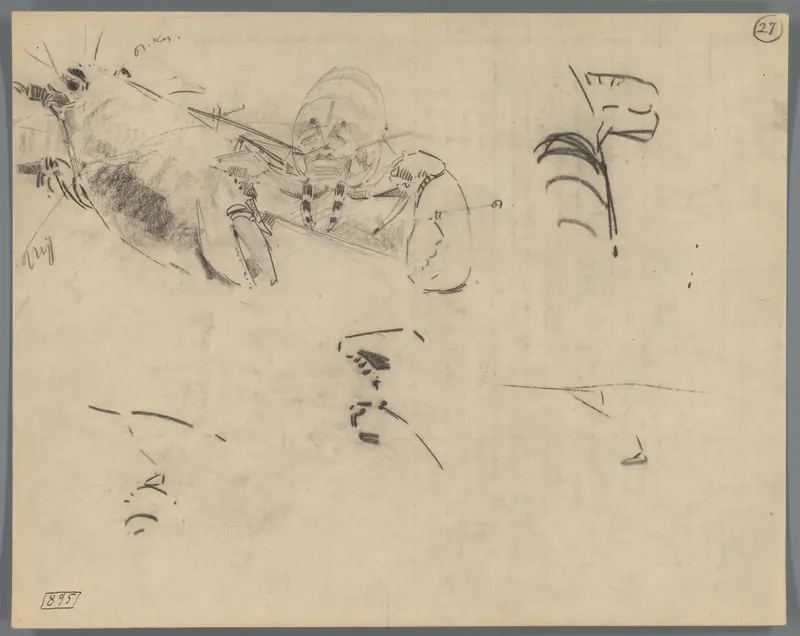Studie van het kopsborststuk van een kreeft Wall Art by Gerrit Willem Dijsselhof - High-Resolution Digital Print