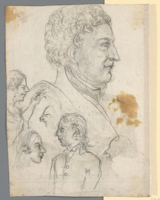 Studie van hoofden Wall Art by anonymous - High-Resolution Digital Print