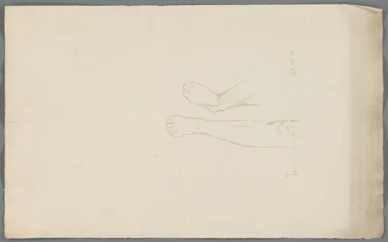 Studie van onderbenen en voeten Wall Art by Unknown - High-Resolution Digital Print