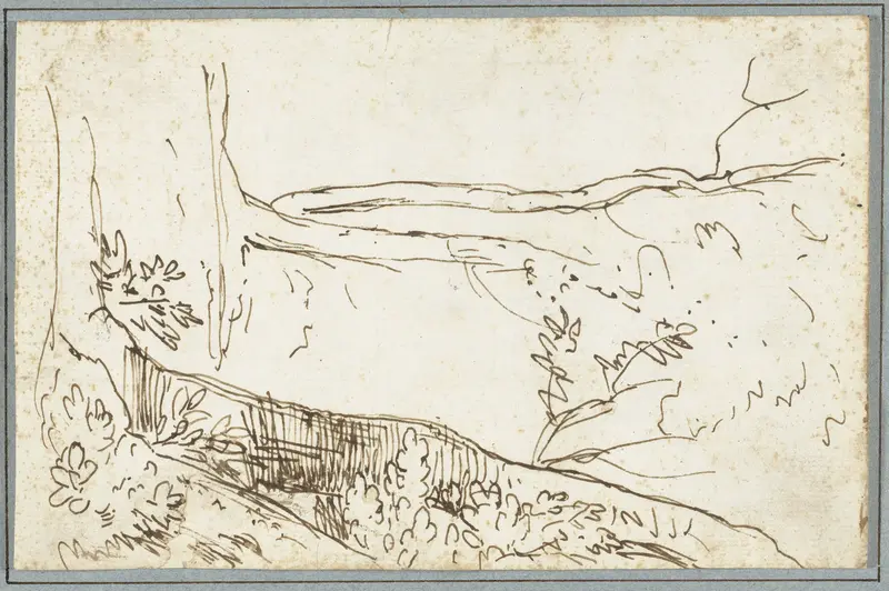 Studie van twee bomen Wall Art by Claude Lorrain - High-Resolution Digital Print