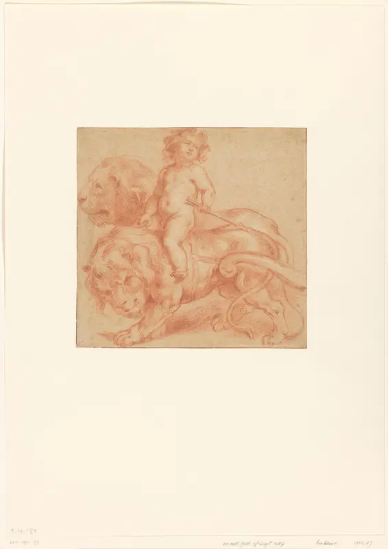 Studie voor de triomf der Goddelijke Liefde met amor Wall Art by Unknown - High-Resolution Digital Print