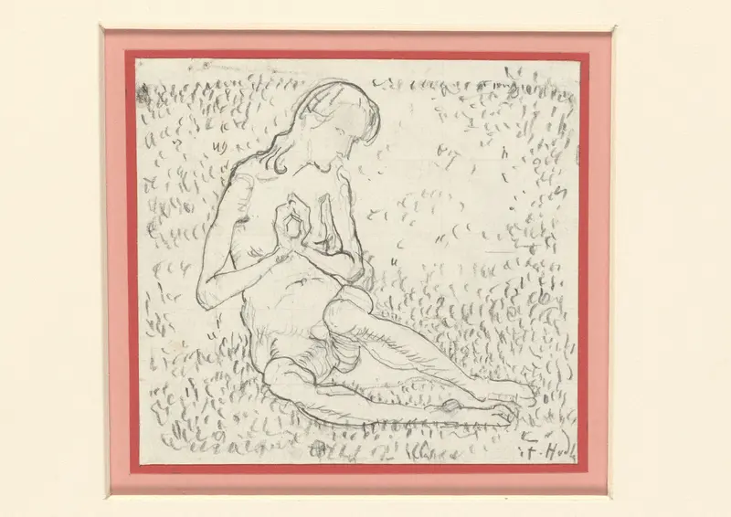Studie voor Die Erwackende (Der Tag) Wall Art by Ferdinand Hodler - High-Resolution Digital Print