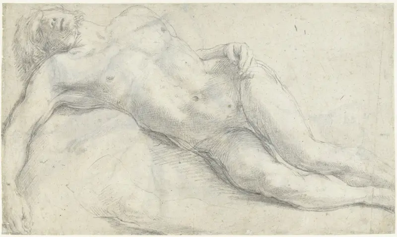 Studie voor een dode Christus Wall Art by Annibale Carracci - High-Resolution Digital Print
