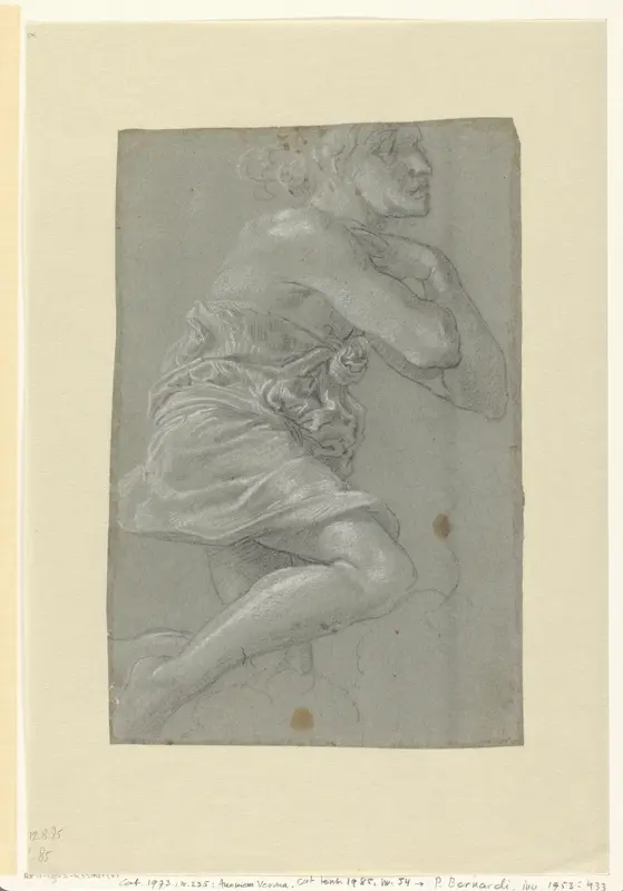 Studie voor een figuur in de wolken Wall Art by Unknown - High-Resolution Digital Print
