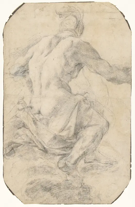 Studie voor een figuur van Mars Wall Art by Carlo Cignani - High-Resolution Digital Print