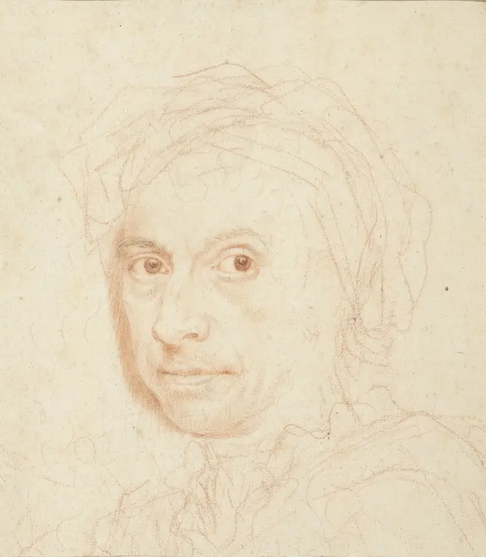 Studie voor een portret van een man Wall Art by Anton von Maron - High-Resolution Digital Print