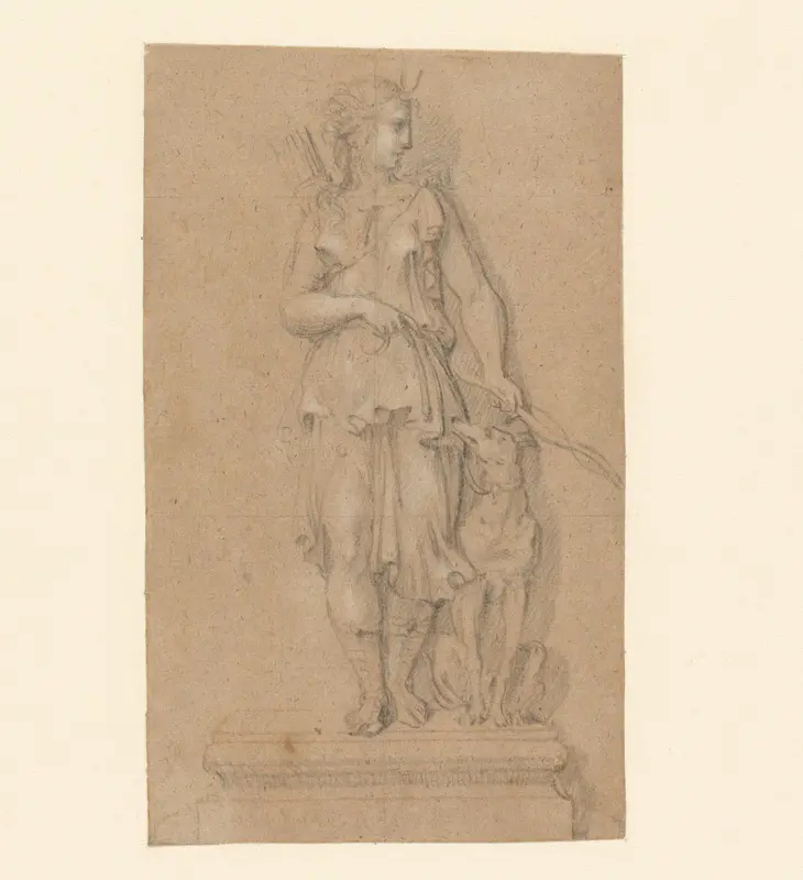 Studie voor een standbeeld van Diana Wall Art by Unknown - High-Resolution Digital Print