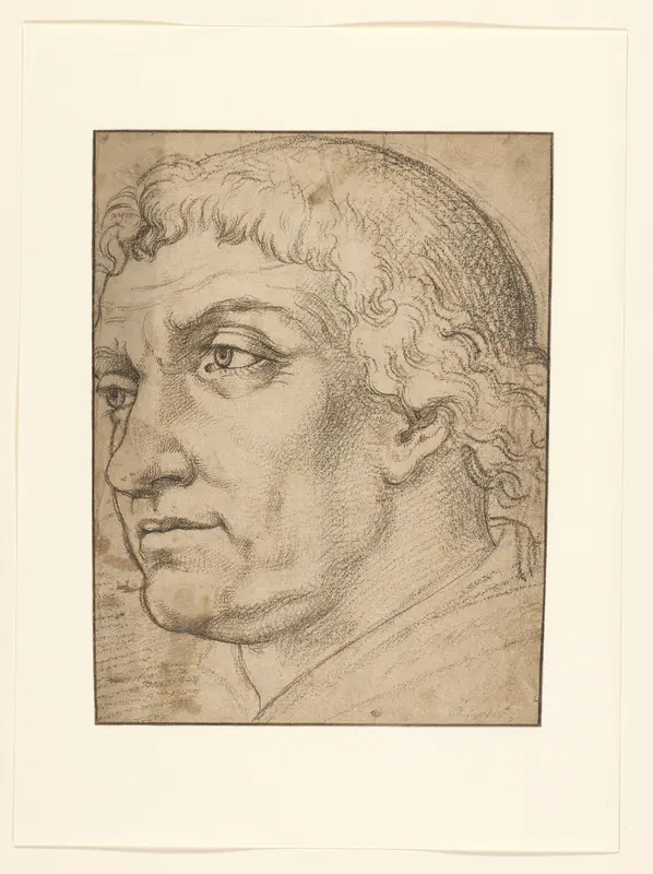 Studie voor het hoofd van een priester (?) Wall Art by Unknown - High-Resolution Digital Print