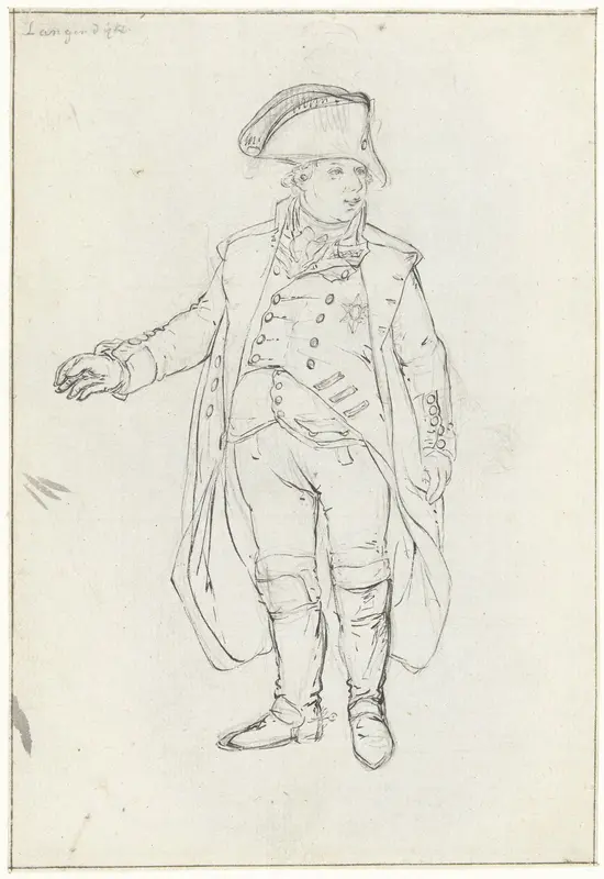 Studie voor het vertrek van Willem V naar Engeland, 18 januari 1795 Wall Art by Unknown - High-Resolution Digital Print