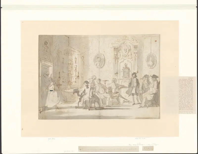 Studie voor Nemo Loquebatur (Niemand sprak er) Wall Art by Cornelis Troost - High-Resolution Digital Print