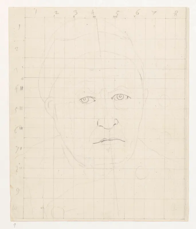 Studie voor portret Jan Conrad Brandes Wall Art by Jan Brandes - High-Resolution Digital Print