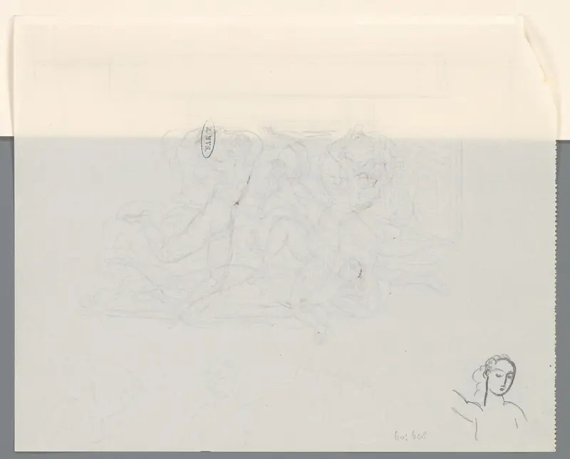 Studieblad met vrouwenhoofd Wall Art by Leo Gestel - High-Resolution Digital Print