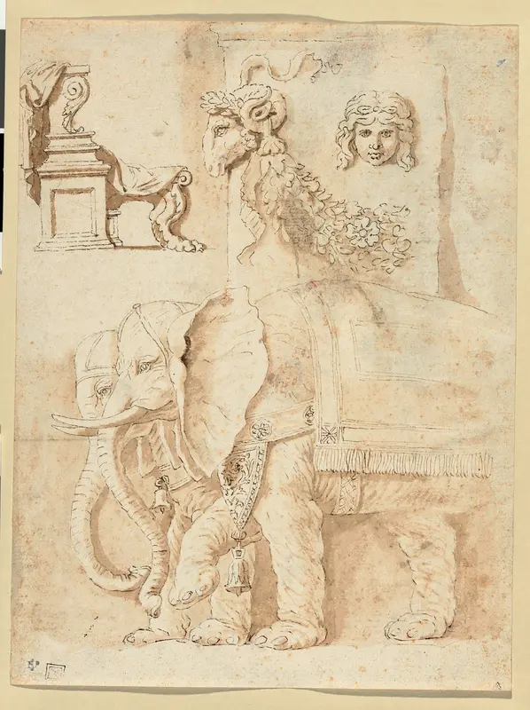 Studies after Andrea Mantegna, Giulio Romano, and the Antique