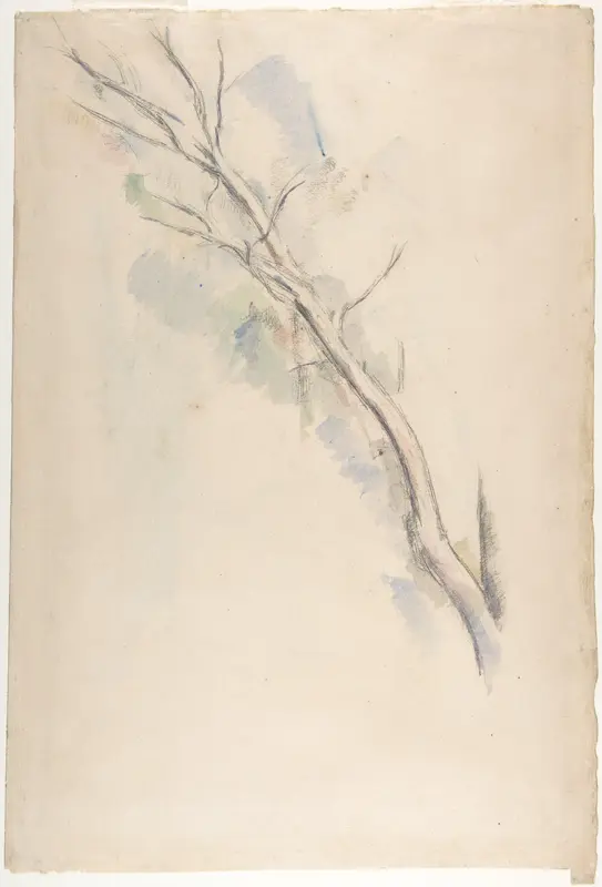 Studies of a tree (recto and verso) Wall Art by Paul Cézanne - High-Resolution Digital Print