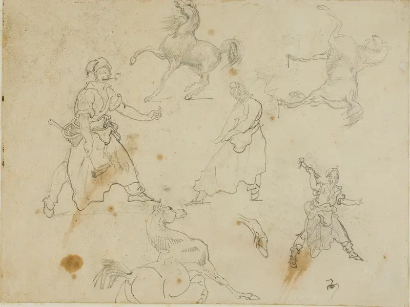 Studies of Blacksmiths and Horses