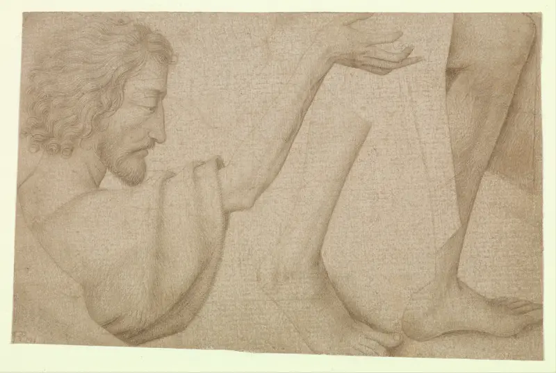 Studies of Saint John the Baptist Wall Art by Copy after Rogier van der Weyden - High-Resolution Digital Print