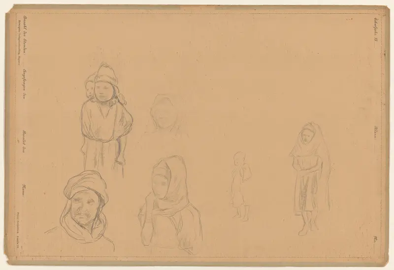 Studies van Algerijnen Wall Art by Ferdinand Hart Nibbrig - High-Resolution Digital Print