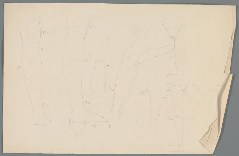 Studies van benen Wall Art by Unknown - High-Resolution Digital Print