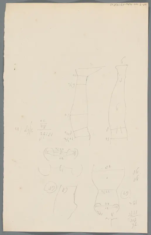 Studies van benen en een torso Wall Art by Unknown - High-Resolution Digital Print