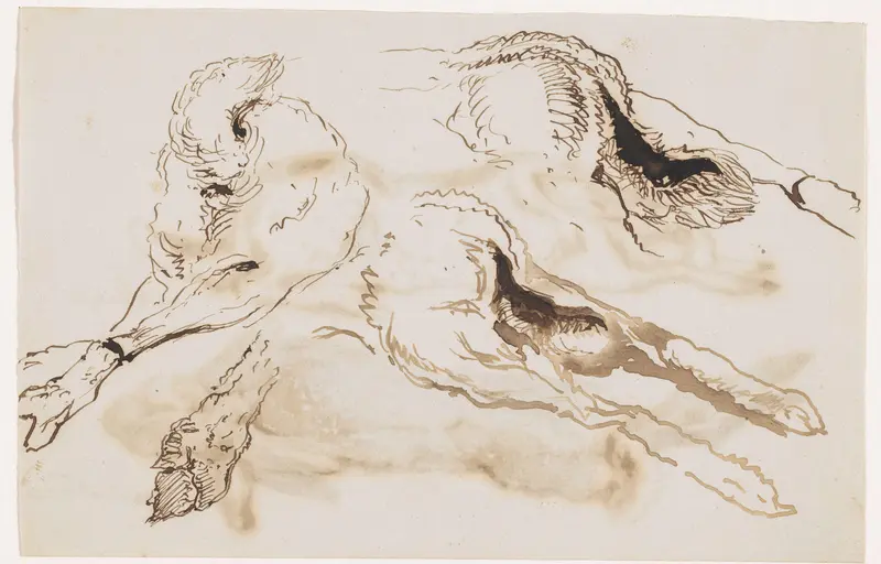 Studies van de achterpoten van een dode haas Wall Art by Johannes Tavenraat - High-Resolution Digital Print