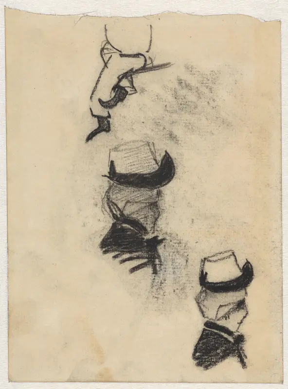 Studies van de hoed van een vrouw Wall Art by Theo Nieuwenhuis - High-Resolution Digital Print