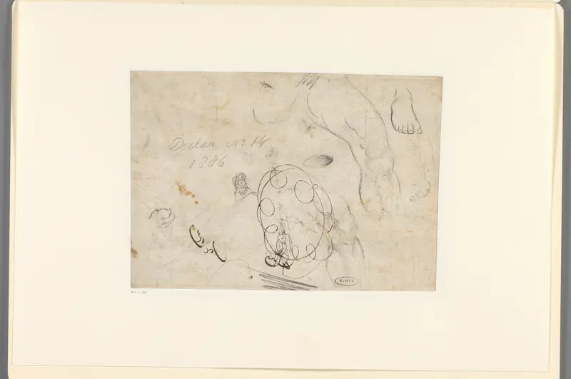 Studies van een been en een voet Wall Art by anonymous - High-Resolution Digital Print