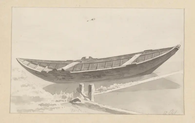 Studies van een sloep Wall Art by Hendrik Abraham Klinkhamer - High-Resolution Digital Print