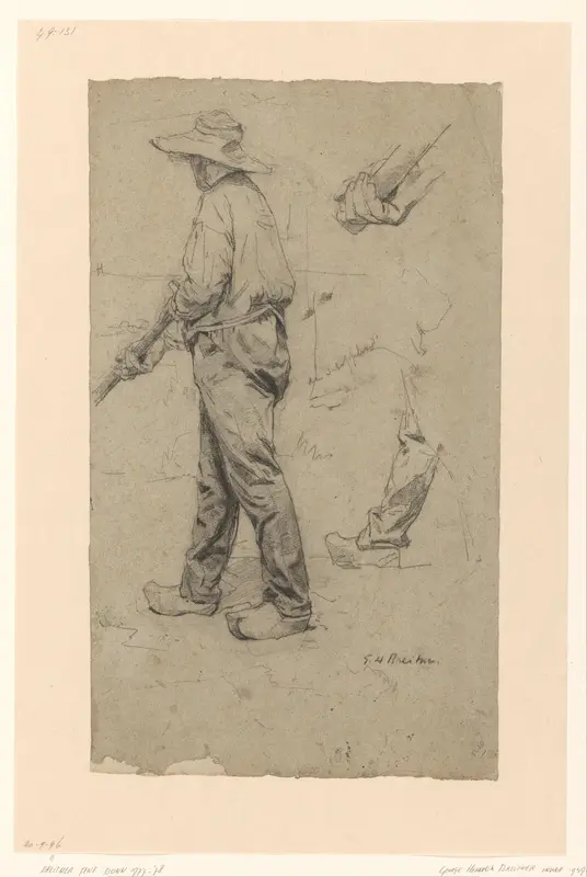Studies van een tuinman Wall Art by George Hendrik Breitner - High-Resolution Digital Print