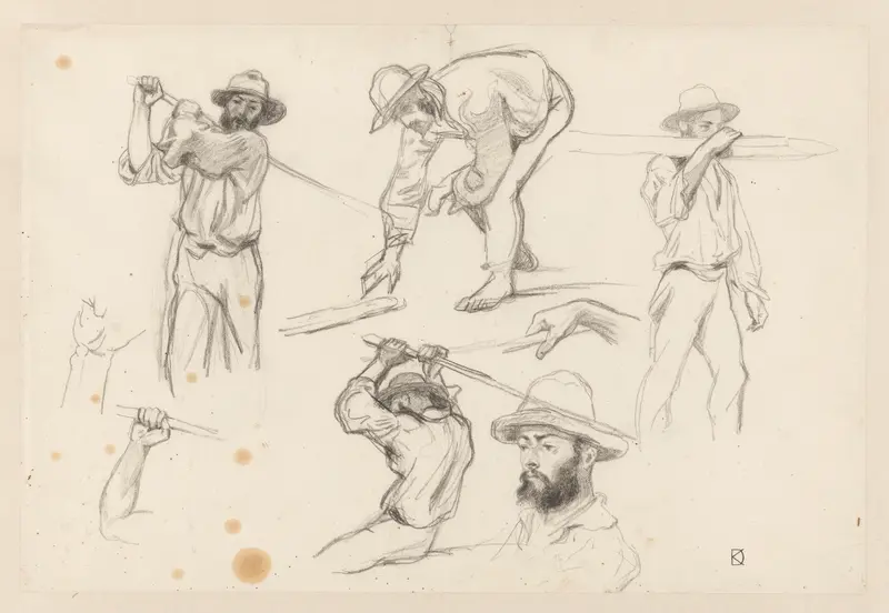 Studies van een werkende man Wall Art by Johan Daniël Koelman - High-Resolution Digital Print