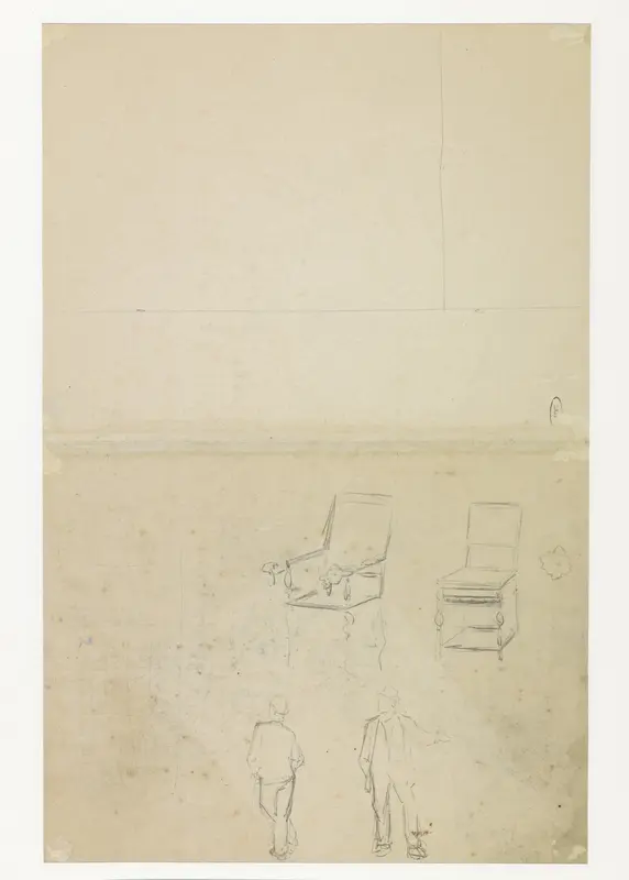 Studies van figuren en stoelen Wall Art by Willem de Haas Hemken - High-Resolution Digital Print