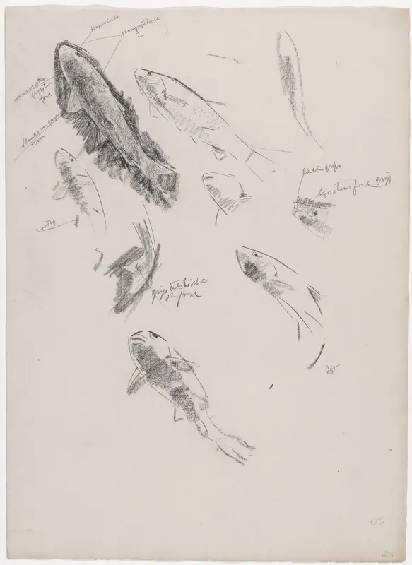 Studies van goudwinden Wall Art by Gerrit Willem Dijsselhof - High-Resolution Digital Print