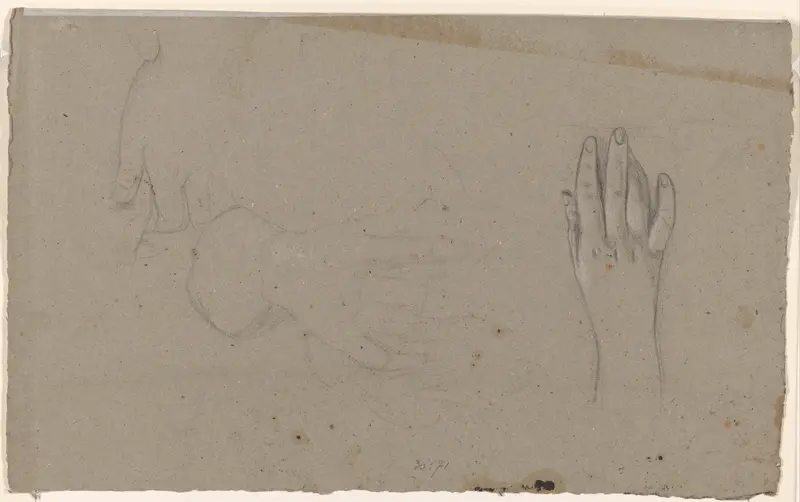 Studies van handen Wall Art by Jan Adam Kruseman - High-Resolution Digital Print
