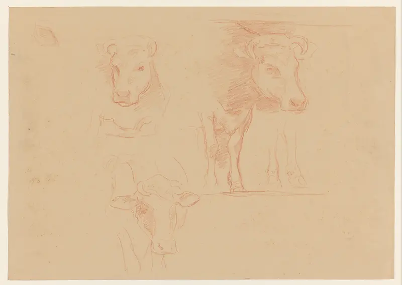 Studies van koeien Wall Art by Ferdinand Hart Nibbrig - High-Resolution Digital Print