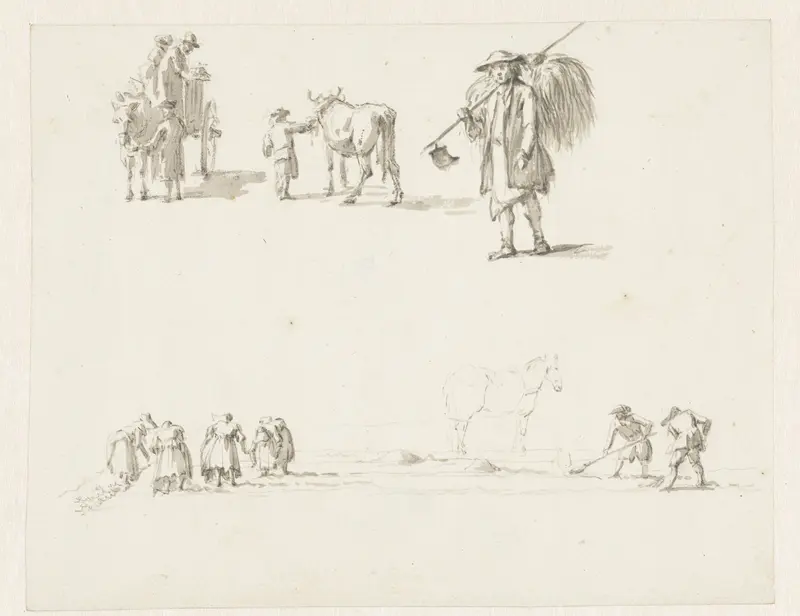 Studies van landlieden Wall Art by Pieter Bartholomeusz. Barbiers - High-Resolution Digital Print