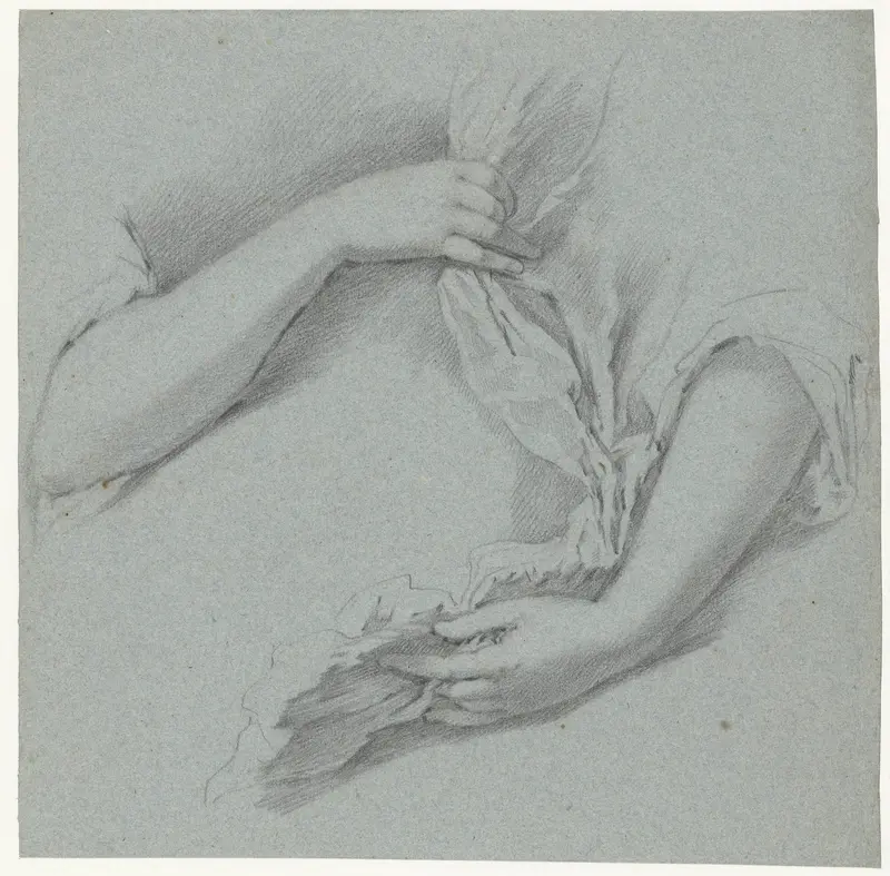 Studies van twee armen Wall Art by Unknown - High-Resolution Digital Print
