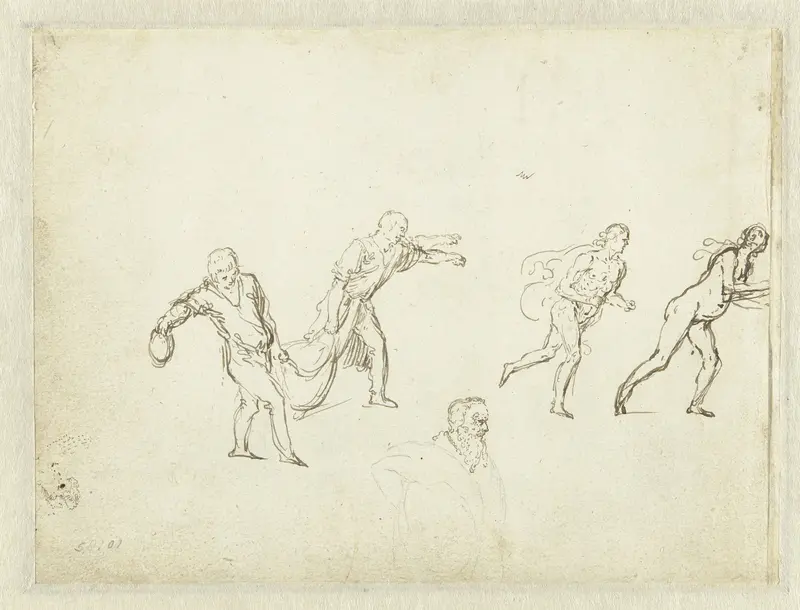 Studies van verschillende figuren Wall Art by Jan Symonsz Pynas - High-Resolution Digital Print