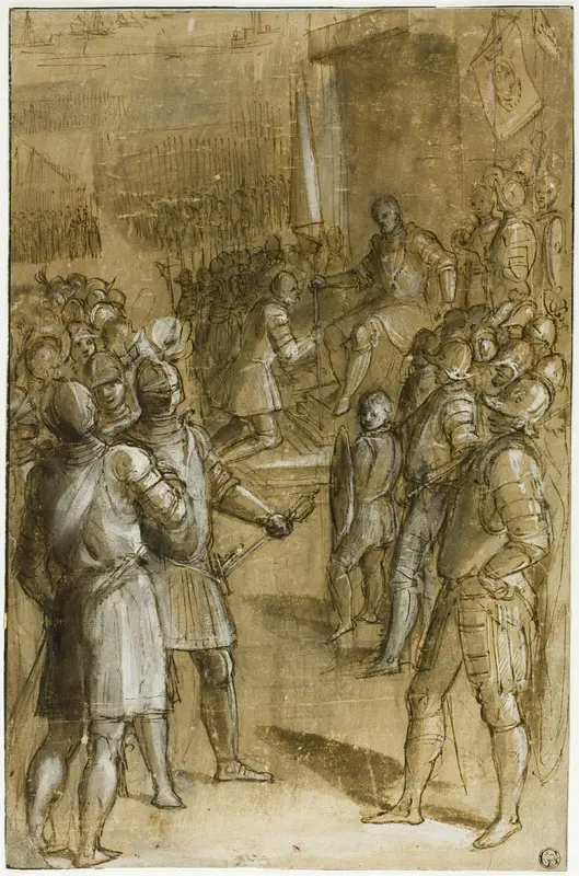 Study for Cosimo I Reorganizing the Tuscan Troops Wall Art by Ludovico Buti - High-Resolution Digital Print