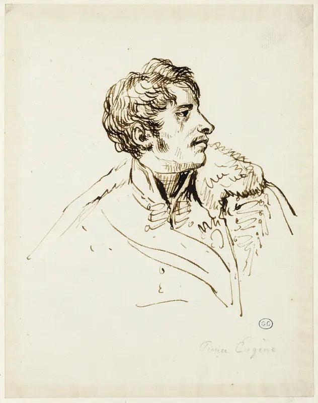 Study for Distribution of Eagles, Prince Eugène de Beauharnais Wall Art by Jacques Louis David - High-Resolution Digital Print