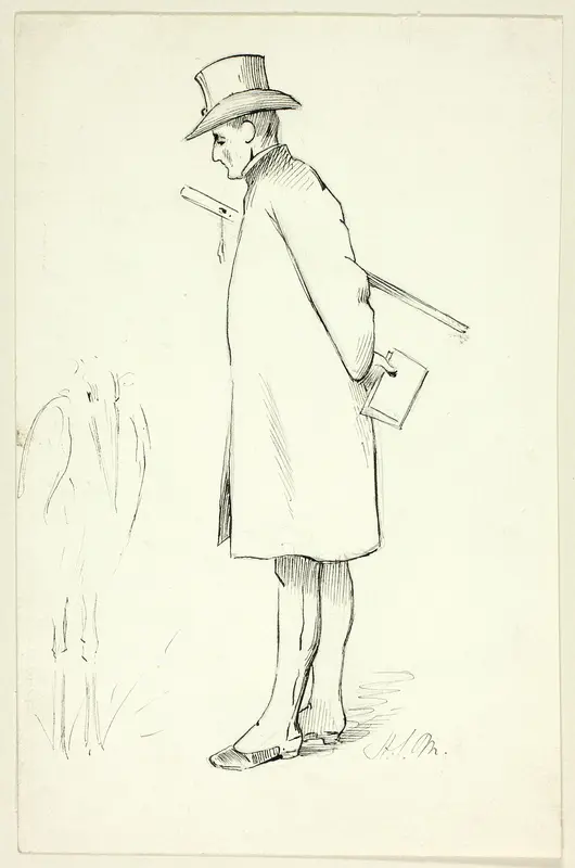 Study for Figure in Episcopal Visitation Wall Art by Henry Stacy Marks - High-Resolution Digital Print