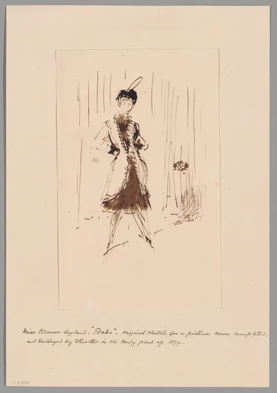 Study for "The Blue Girl: Portrait of Miss Elinor Leyland"