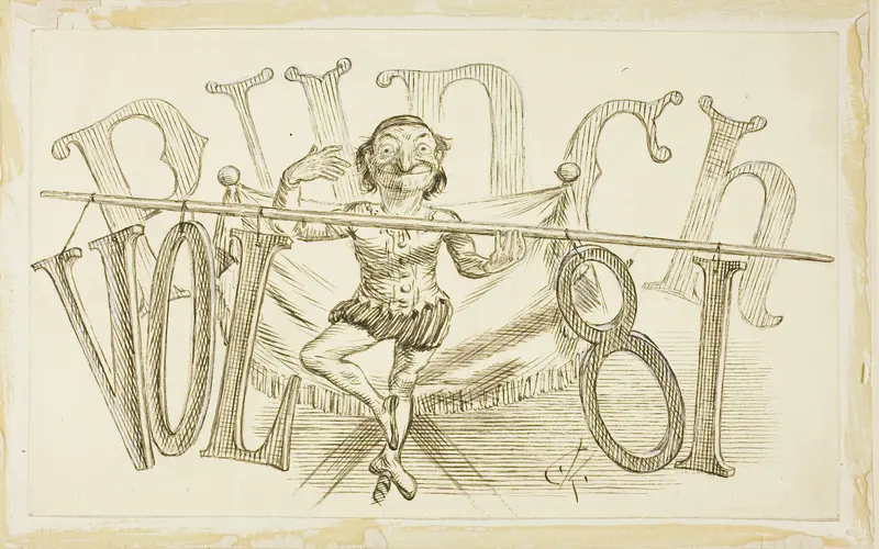 Study for Title Page from Punch, Volume 81 Wall Art by Charles Samuel Keene - High-Resolution Digital Print