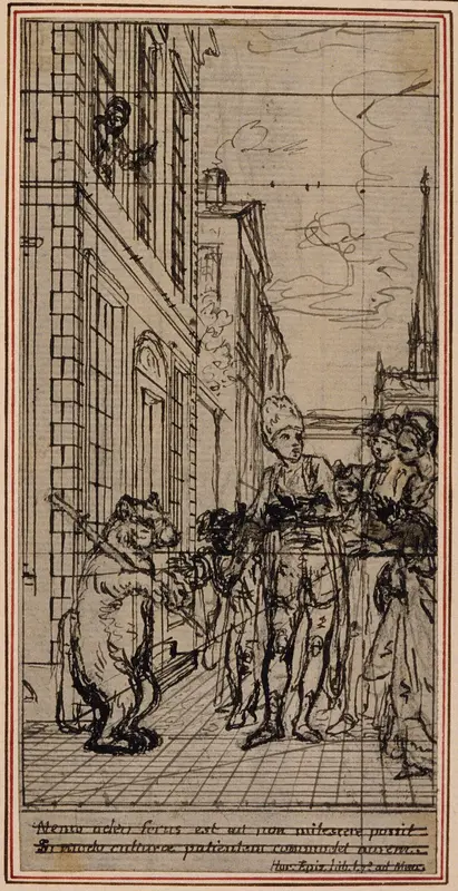Study for Vignette-Frontispiece in Poncelet's "Principes Generaux Pour Servir à l'Education des Enfants Paris", vol. I Wall Art by Hubert François Gravelot - High-Resolution Digital Print