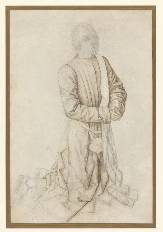 Study of a Kneeling Man Wall Art by anonymous - High-Resolution Digital Print