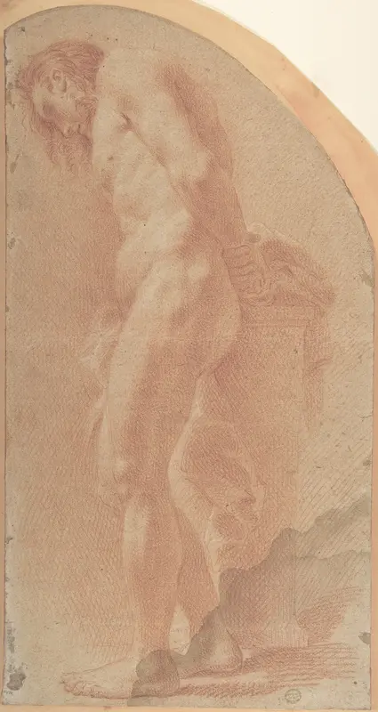 Study of a Male Nude Wall Art by Anonymous, Italian, 18th century - High-Resolution Digital Print
