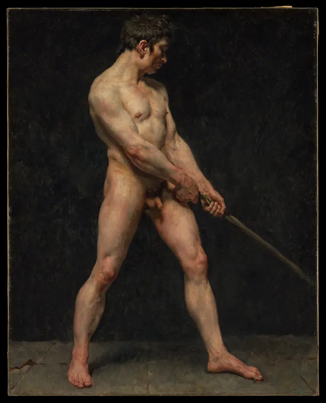 Study of a Nude Man Wall Art by Pierre Narcisse Guérin - High-Resolution Digital Print